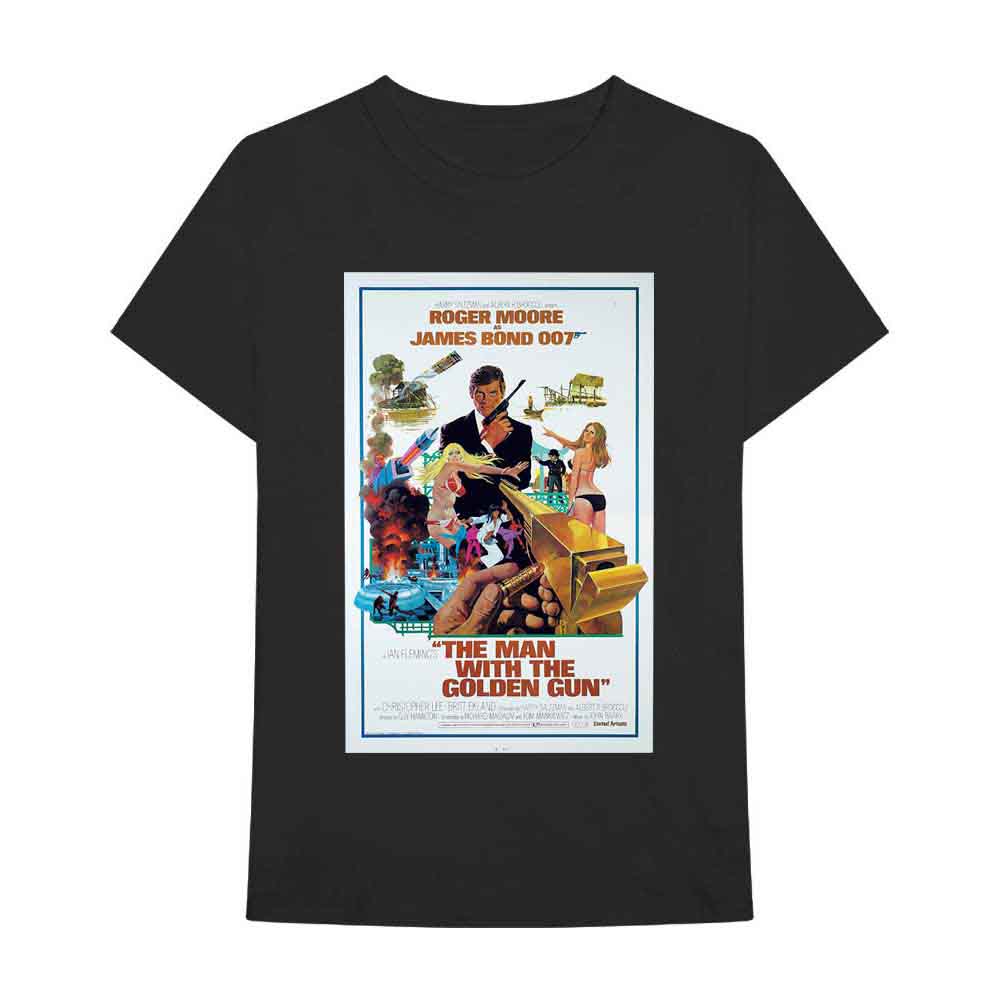 James Bond 007 The Man With The Golden Gun Poster Mens T Shirt