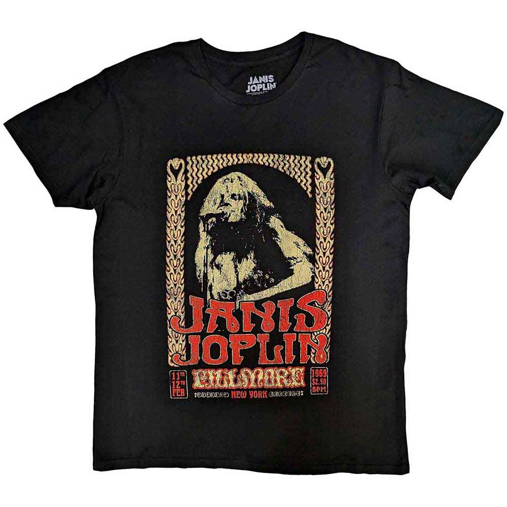 Janis Joplin Vintage Poster Mens T Shirt