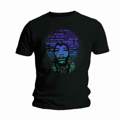 Jimi Hendrix Afro Speech Mens T Shirt