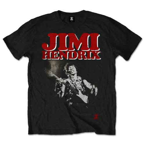 Jimi Hendrix Block Logo Mens T Shirt