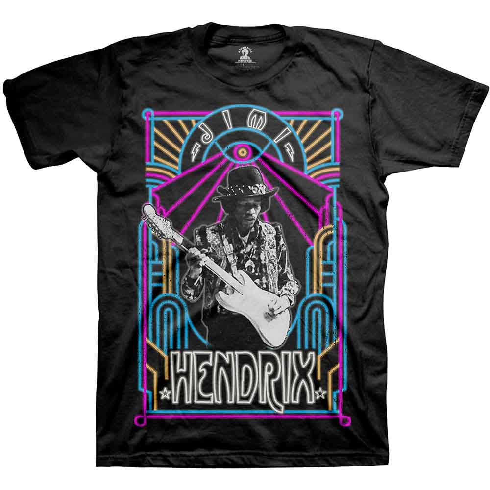 Jimi Hendrix Electric Ladyland Neon Mens T Shirt