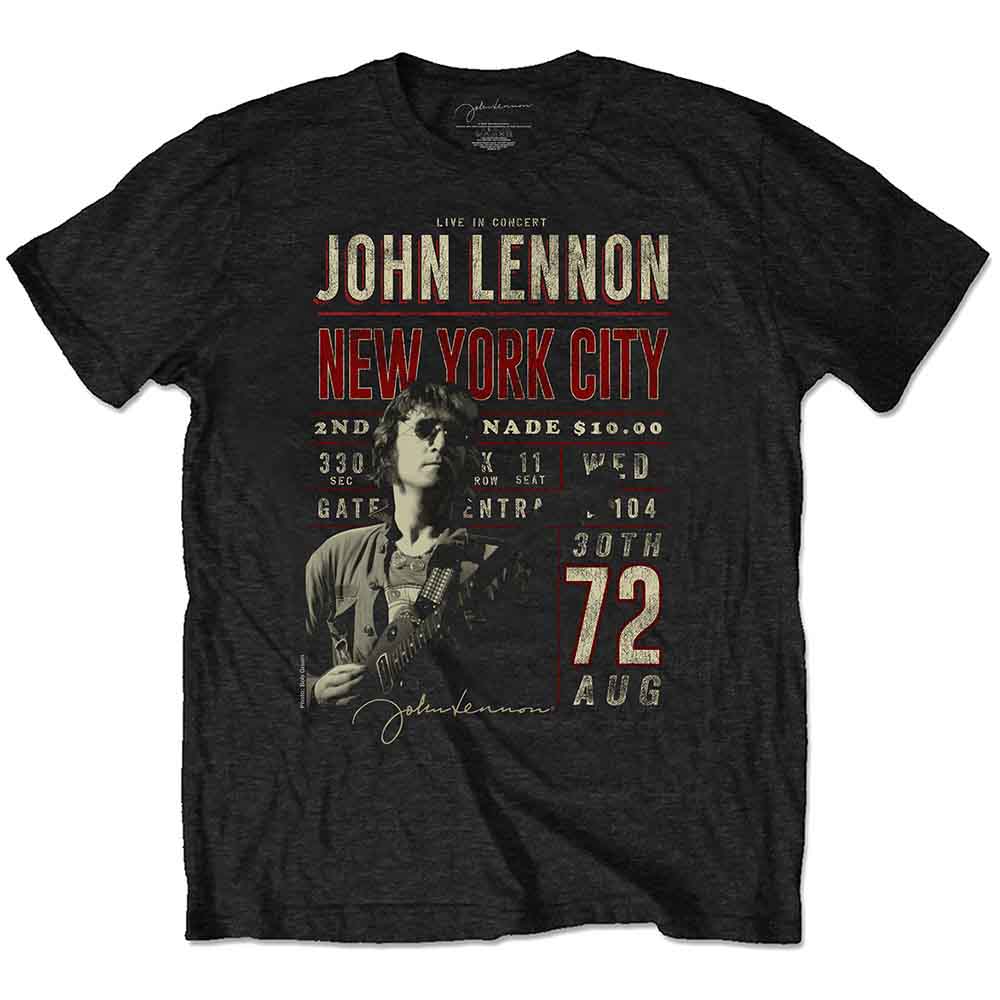 John Lennon New York City '72 Mens T Shirt