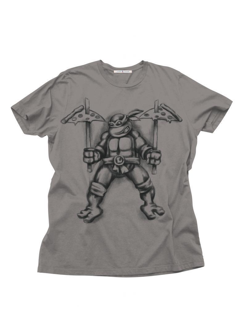 Junk Food TMNT Leo Pizza Adult T Shirt