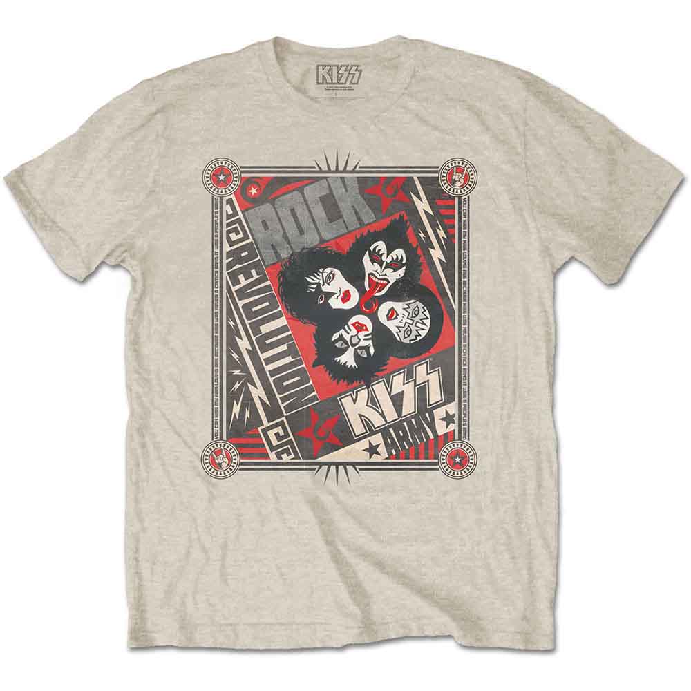 Kiss Rock Revolution Mens T Shirt