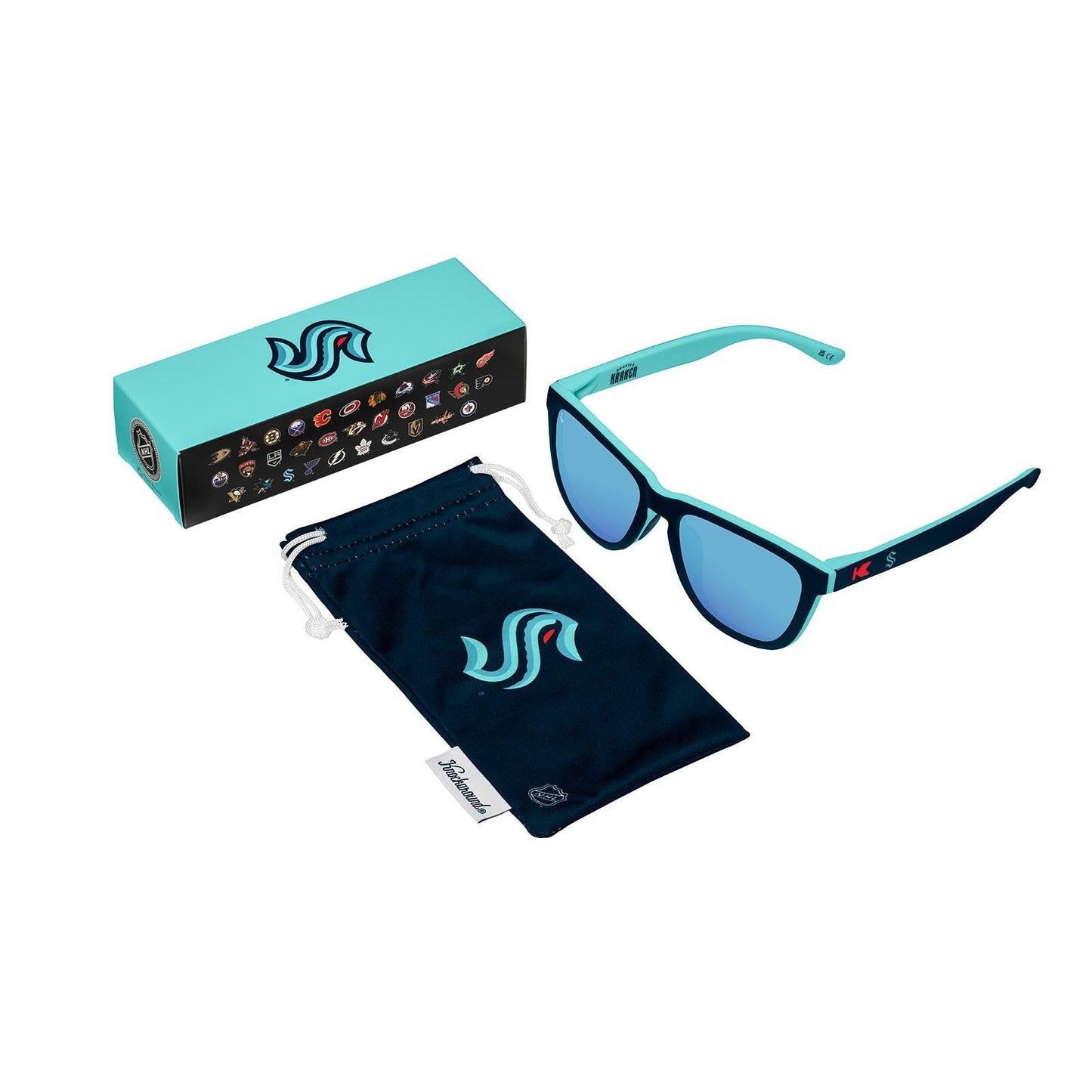 Seattle Kraken Officially Licensed Knockaround Sunglasses