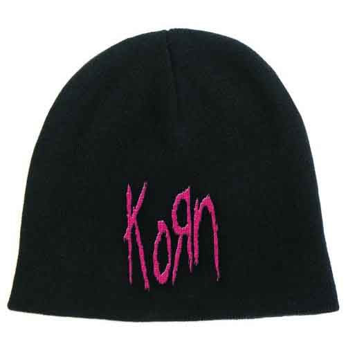 Korn Logo Beanie Hat Black