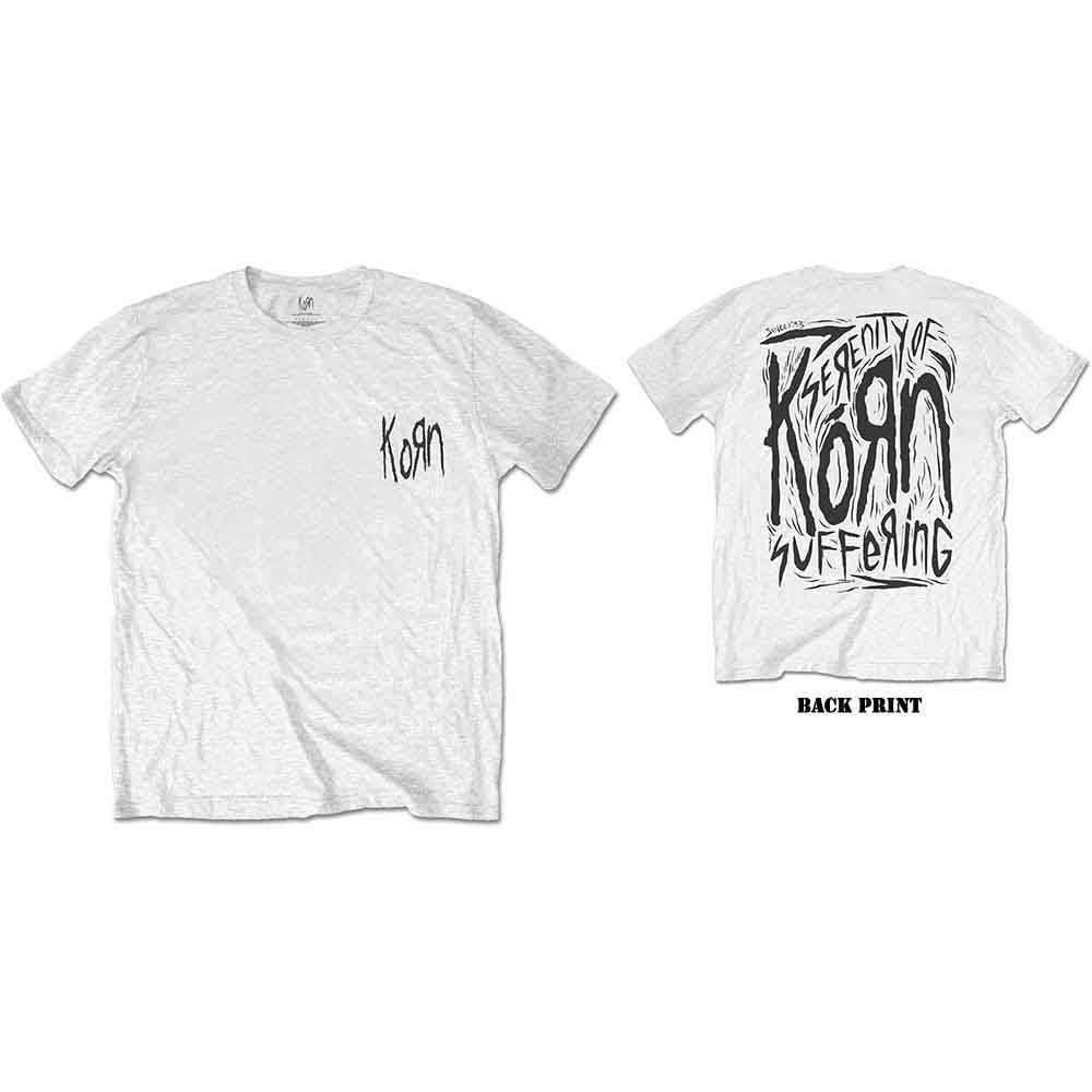 Korn Scratched Type Mens T Shirt