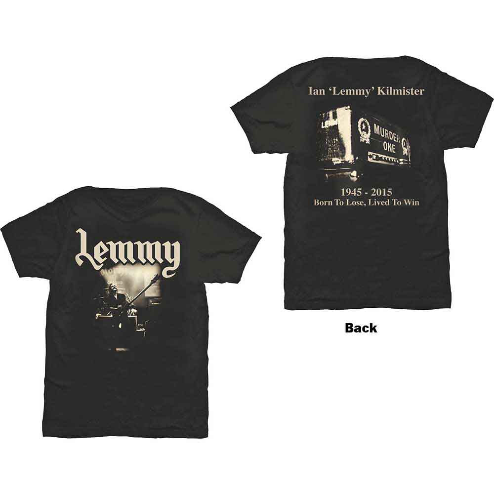 Lemmy Lived to Win Mens T Shirt