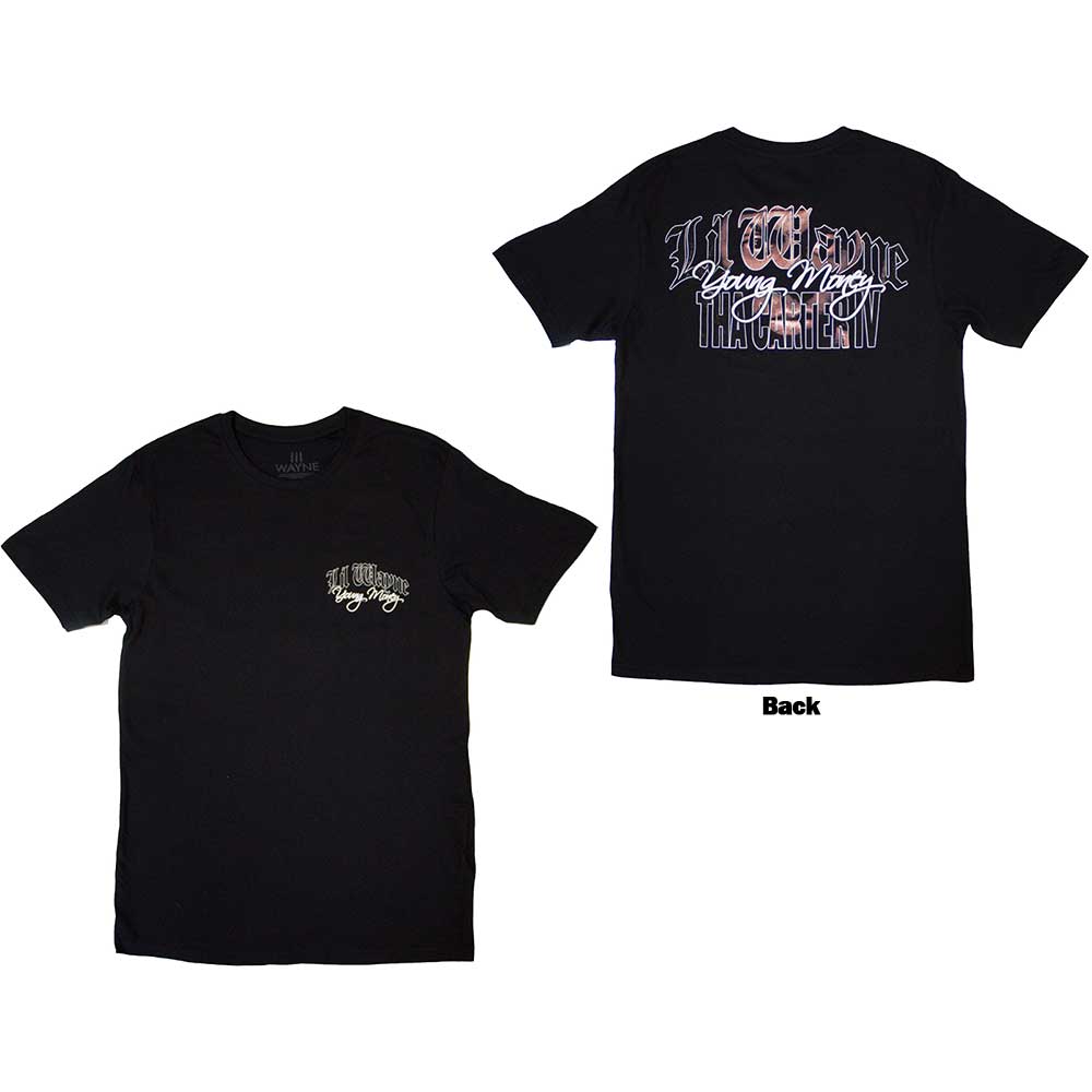 Lil Wayne Face Infill Mens T Shirt