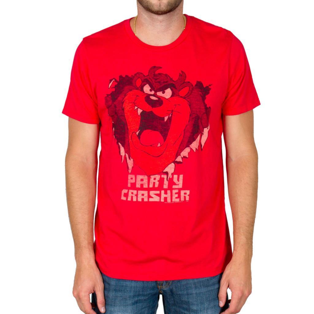 Looney Tunes Tazmanian Devil Party Crasher T Shirt