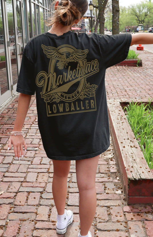 Marketplace Menace Lowballer T Shirt Black