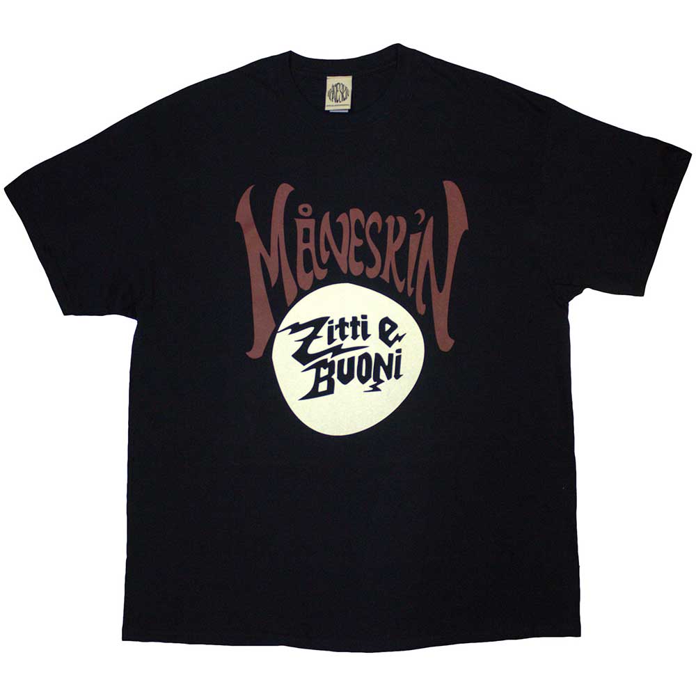 Maneskin Zitti e Buoni Circle Mens T Shirt