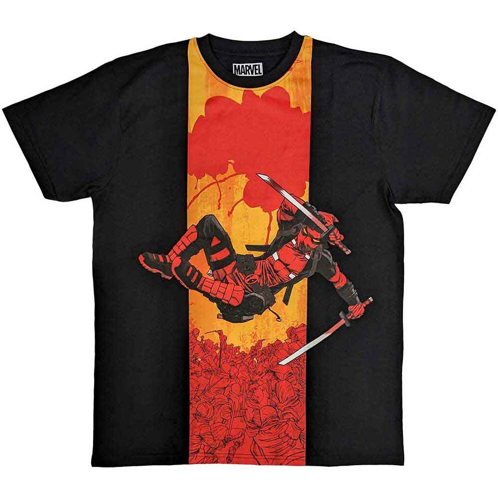 Marvel Comics Deadpool Samurai Mens T Shirt