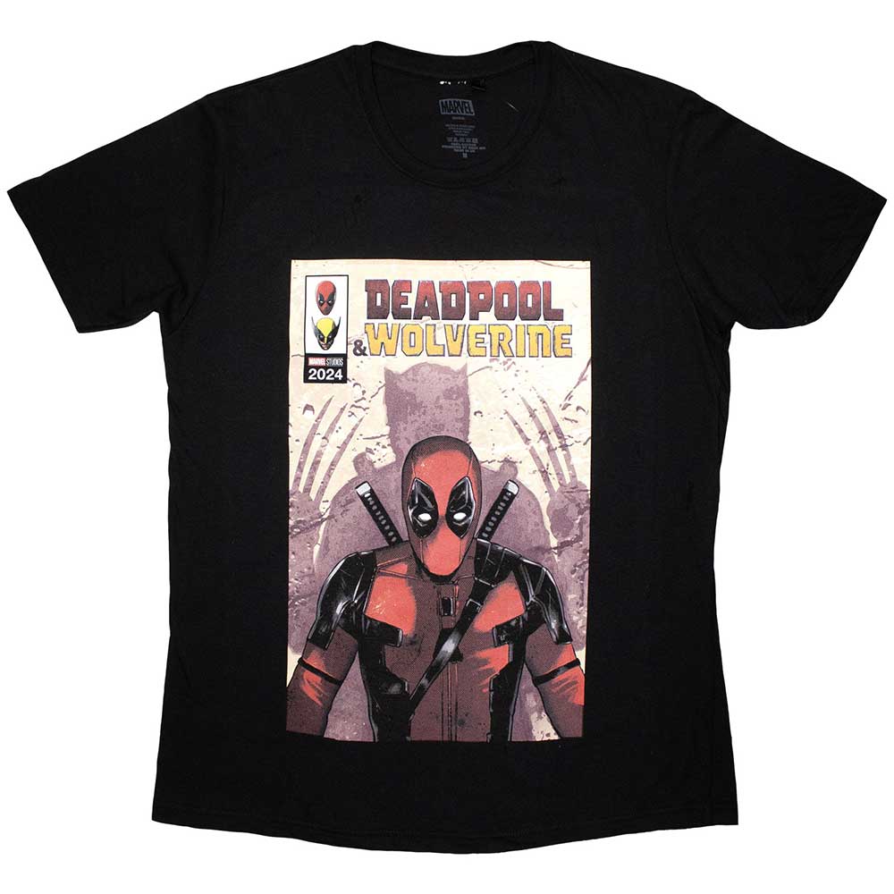 Marvel Comics Deadpool & Wolverine Comic Cover Mens T Shirt