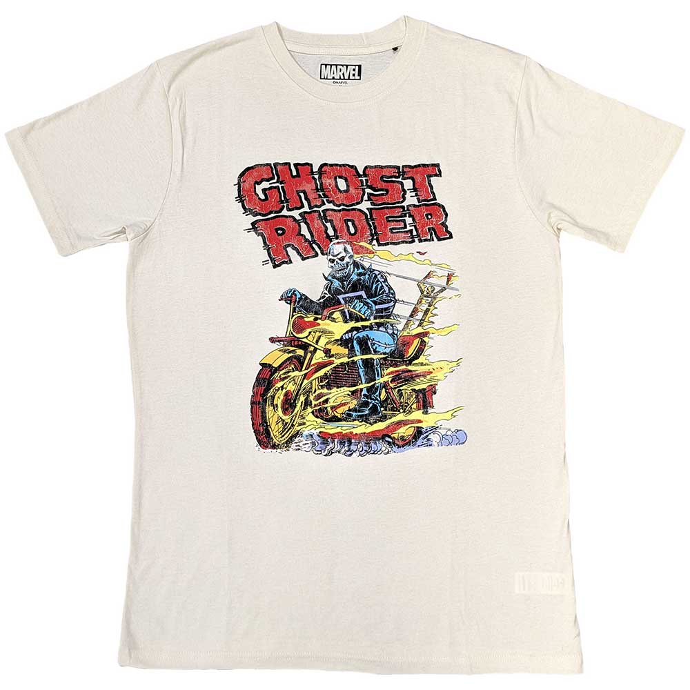 Marvel Comics Ghost Rider Bike Mens T Shirt