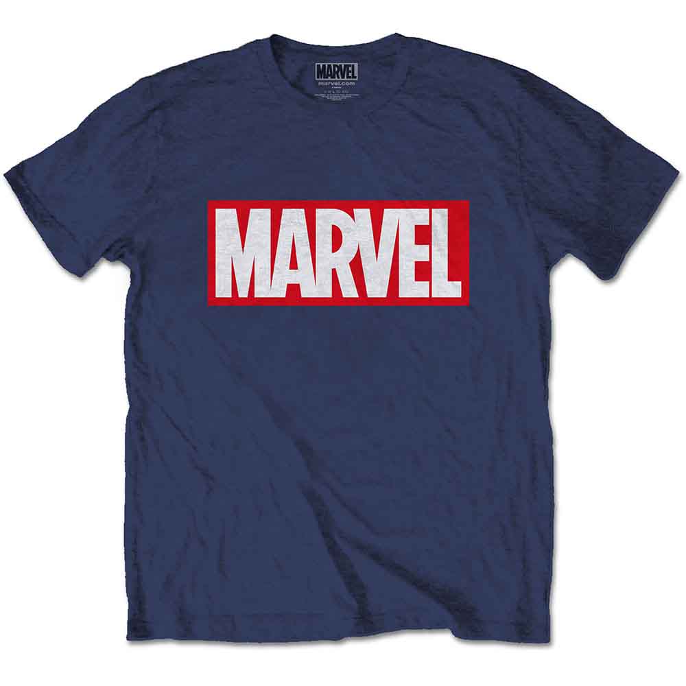 Marvel Comics Marvel Box Logo Mens T Shirt
