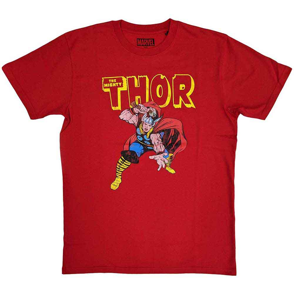 Marvel Comics Thor Hammer Distressed Mens T Shirt