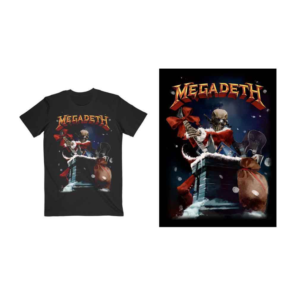Megadeth Santa Vic Chimney Mens T Shirt