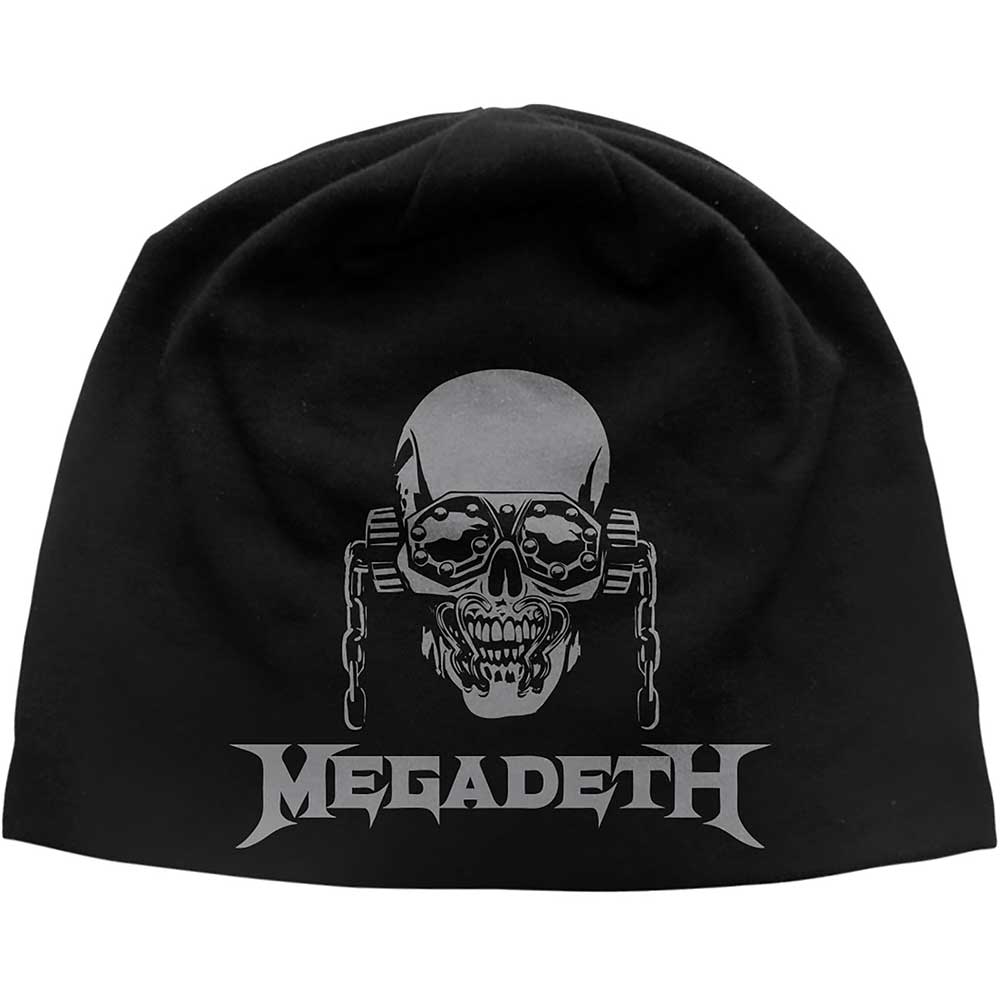 Megadeth Vic / Logo JD Print Beanie Hat Black