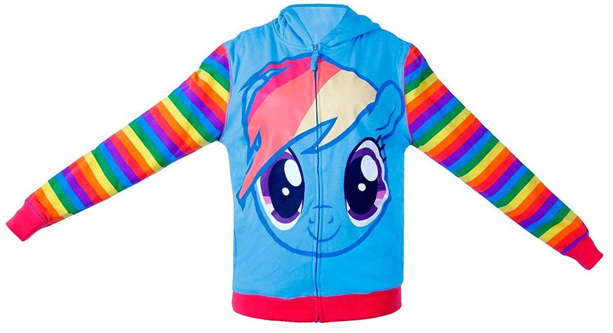 Mens Rainbow Dash Striped Hoodie