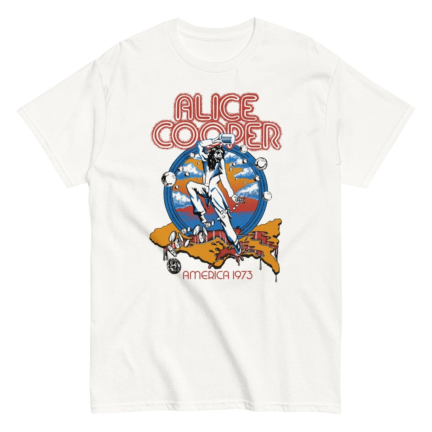 Alice Cooper - 1973 Tour Mens T Shirt