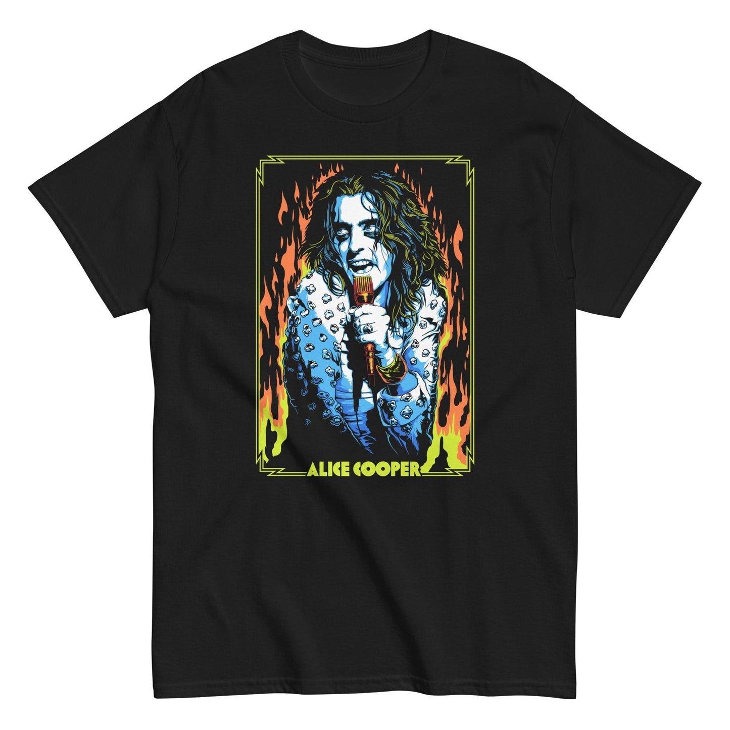 Alice Cooper - Flames Mens T Shirt