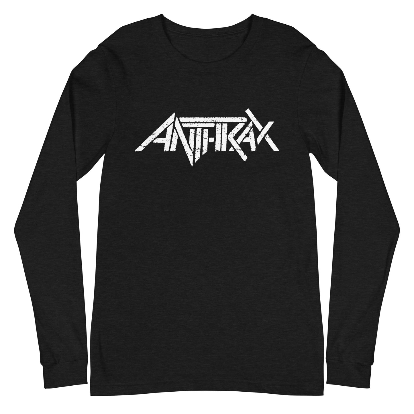 Anthrax - White Classic Logo Long Sleeve Shirt