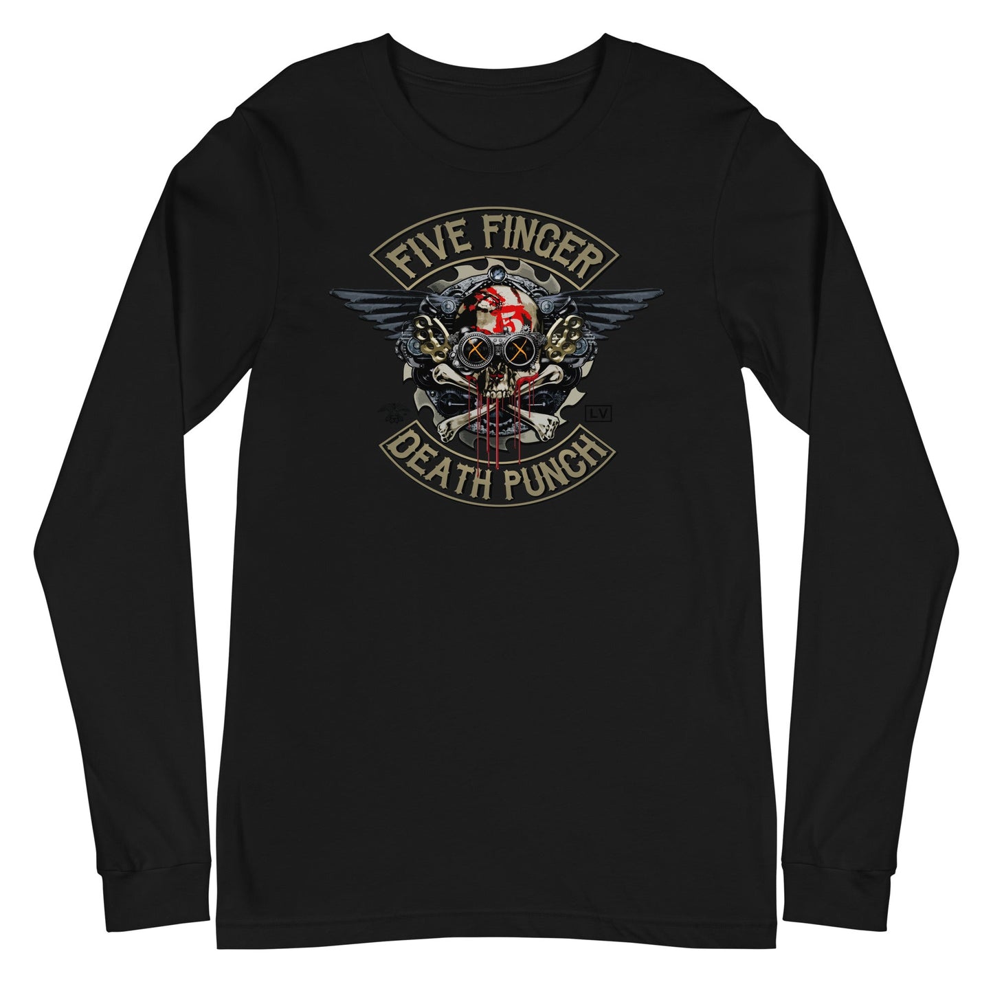 Five Finger Death Punch - Crossbones Long Sleeve Shirt