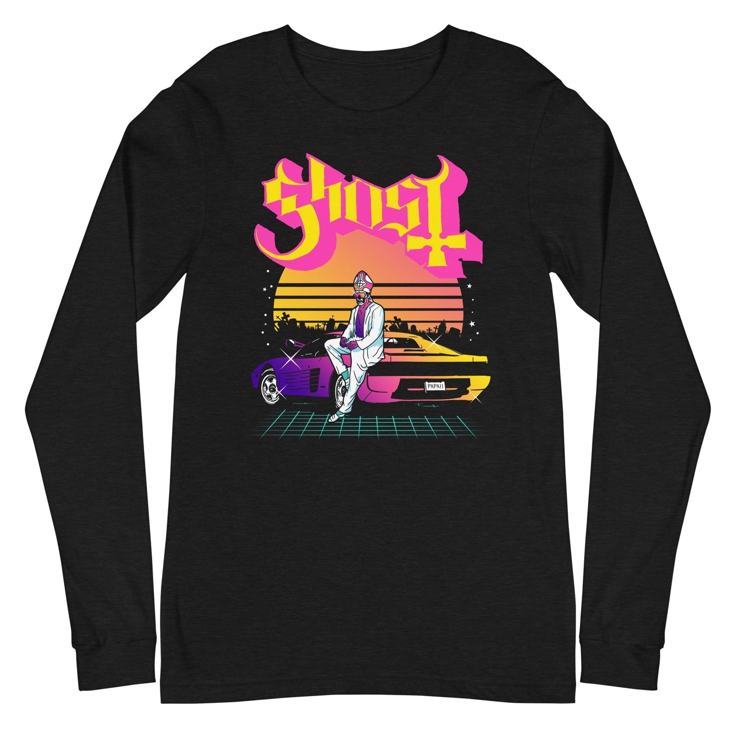 Ghost - Sunset Car Long Sleeve Shirt