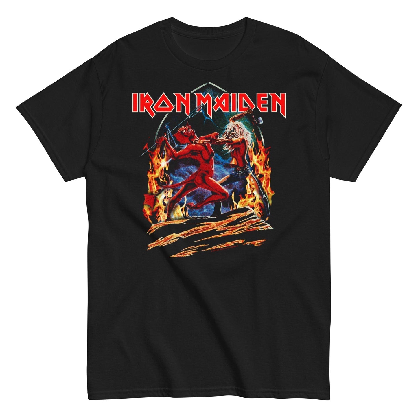 Iron Maiden - Devil Battle Mens T Shirt