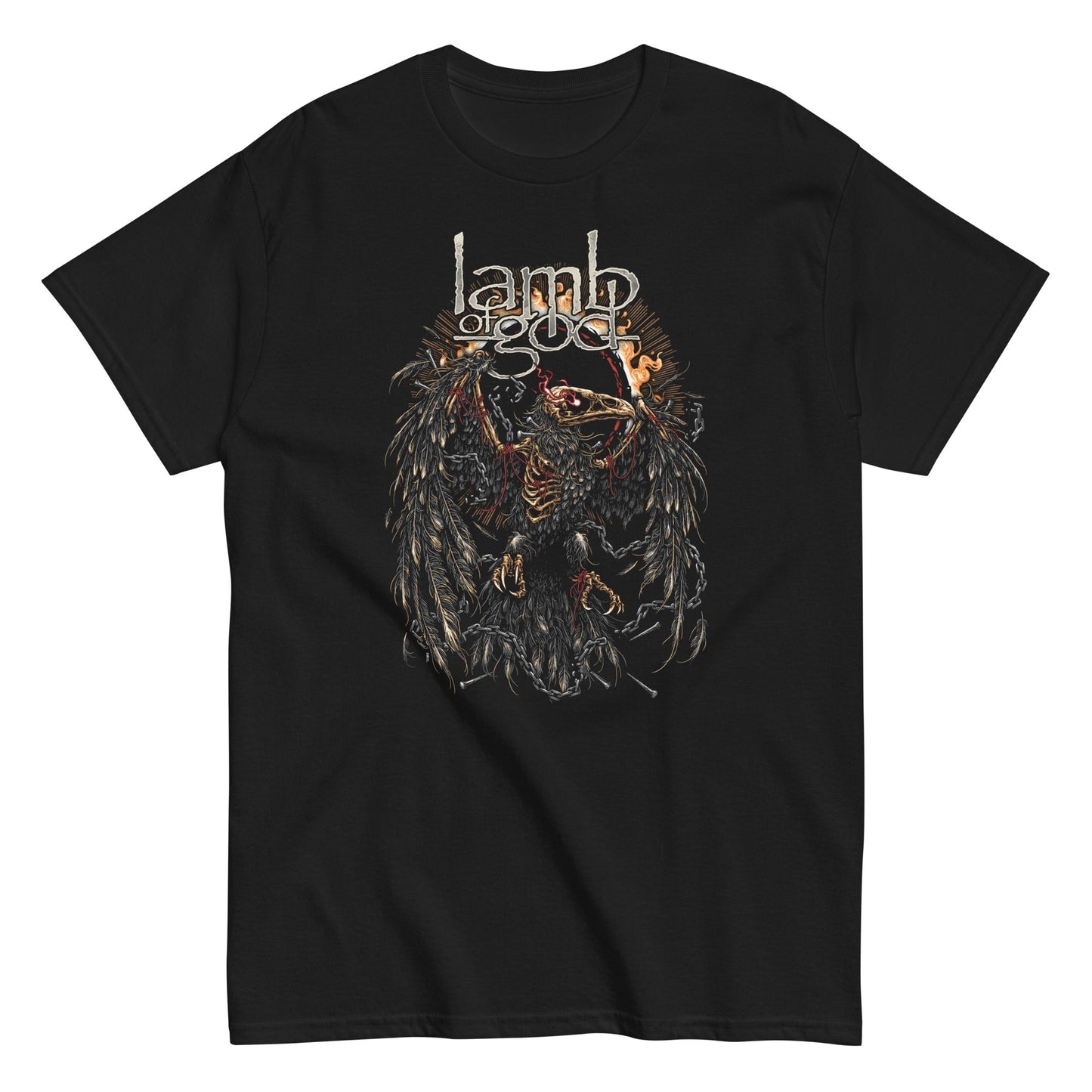 Lamb of God - Delusional Skull Mens T Shirt