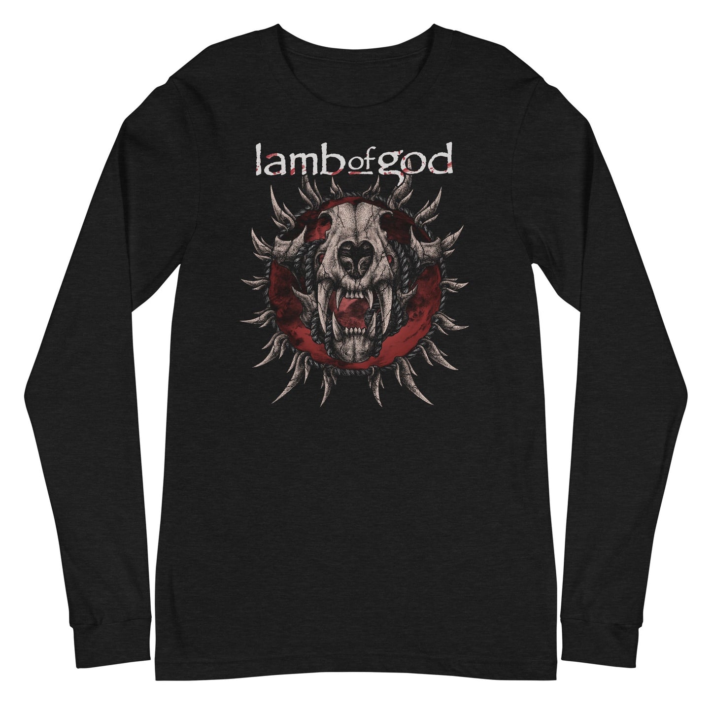Lamb of God - Steer Skull Long Sleeve Mens T Shirt