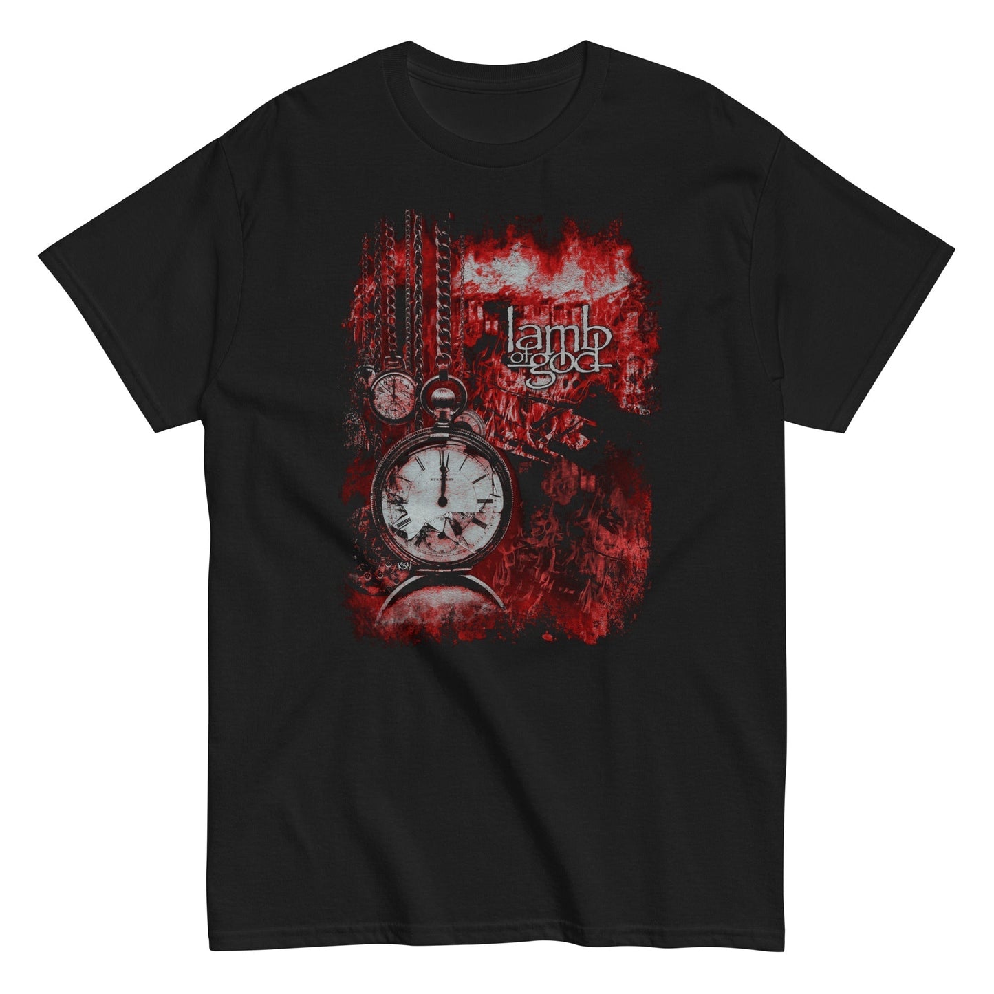 Lamb of God - Ticking Clock Mens T Shirt