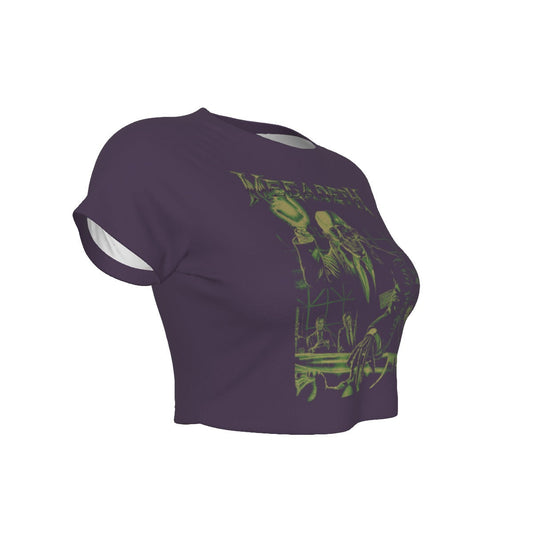 Megadeth Vic Suit Women's Crop Top T Shirt