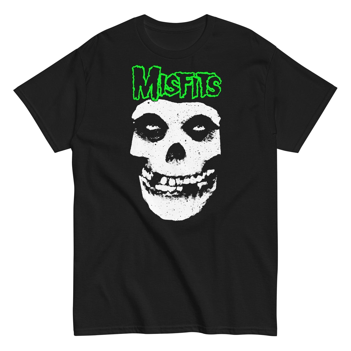 Misfits - Green Skull Mens T Shirt