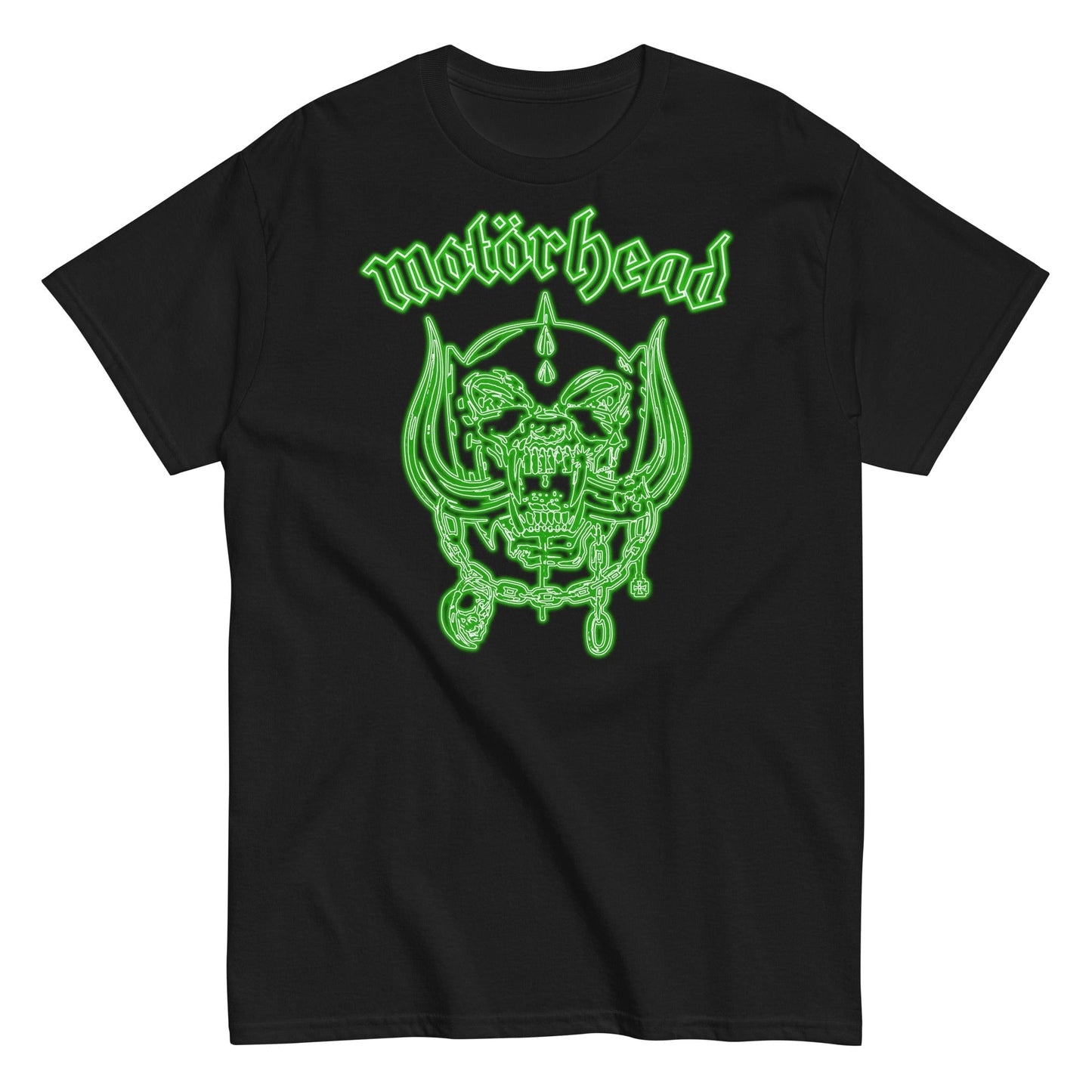 Motorhead - Neon Green Warpig Mens T Shirt
