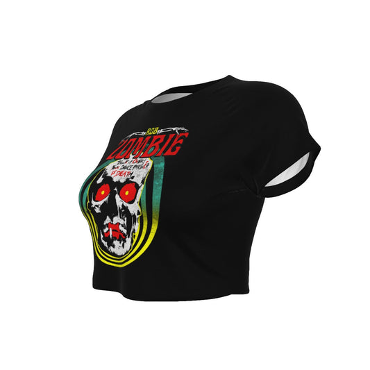 Rob Zombie Clown Skull Women's Crop Top T Shirt