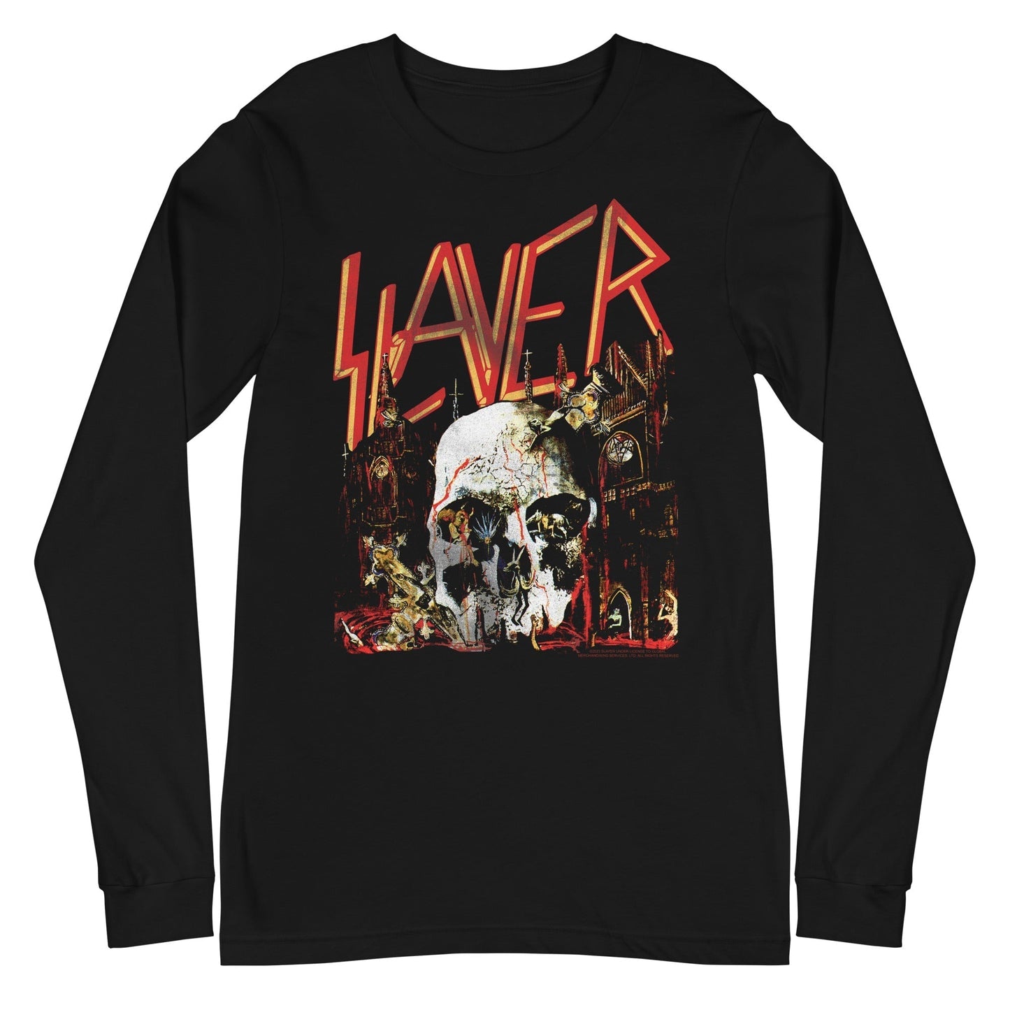 Slayer - South Skull Long Sleeve Shirt
