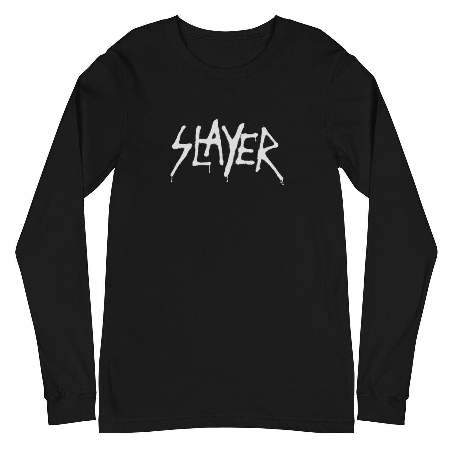 Slayer - White Drip Logo Long Sleeve Shirt