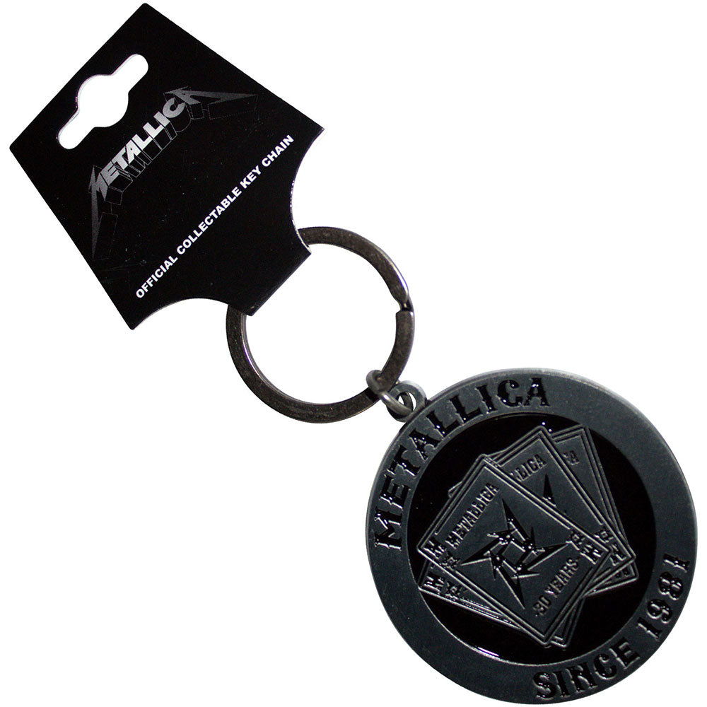Metallica 30th Anniversary Playing Card Keychain