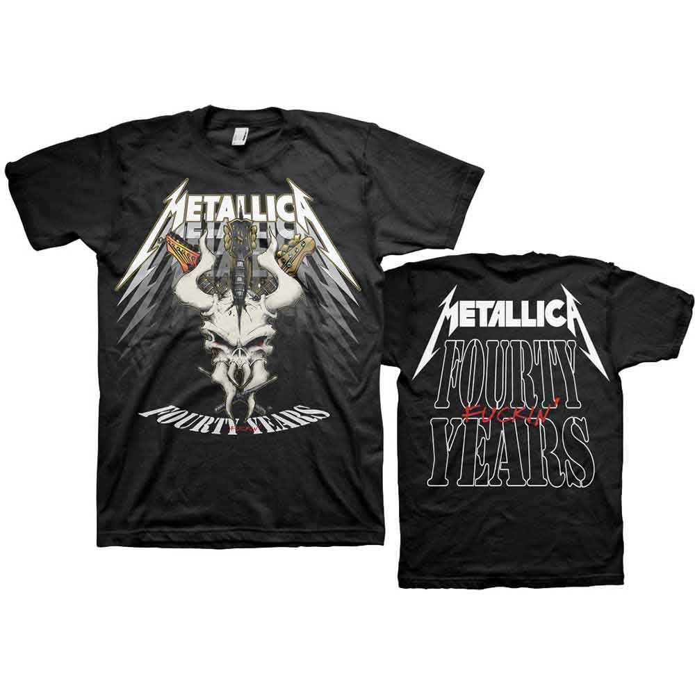 Metallica 40th Anniversary Forty Years Mens T Shirt