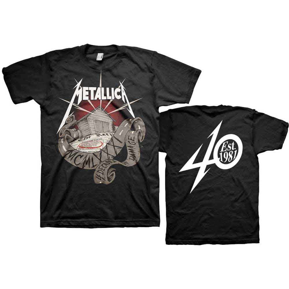Metallica 40th Anniversary Garage Mens T Shirt