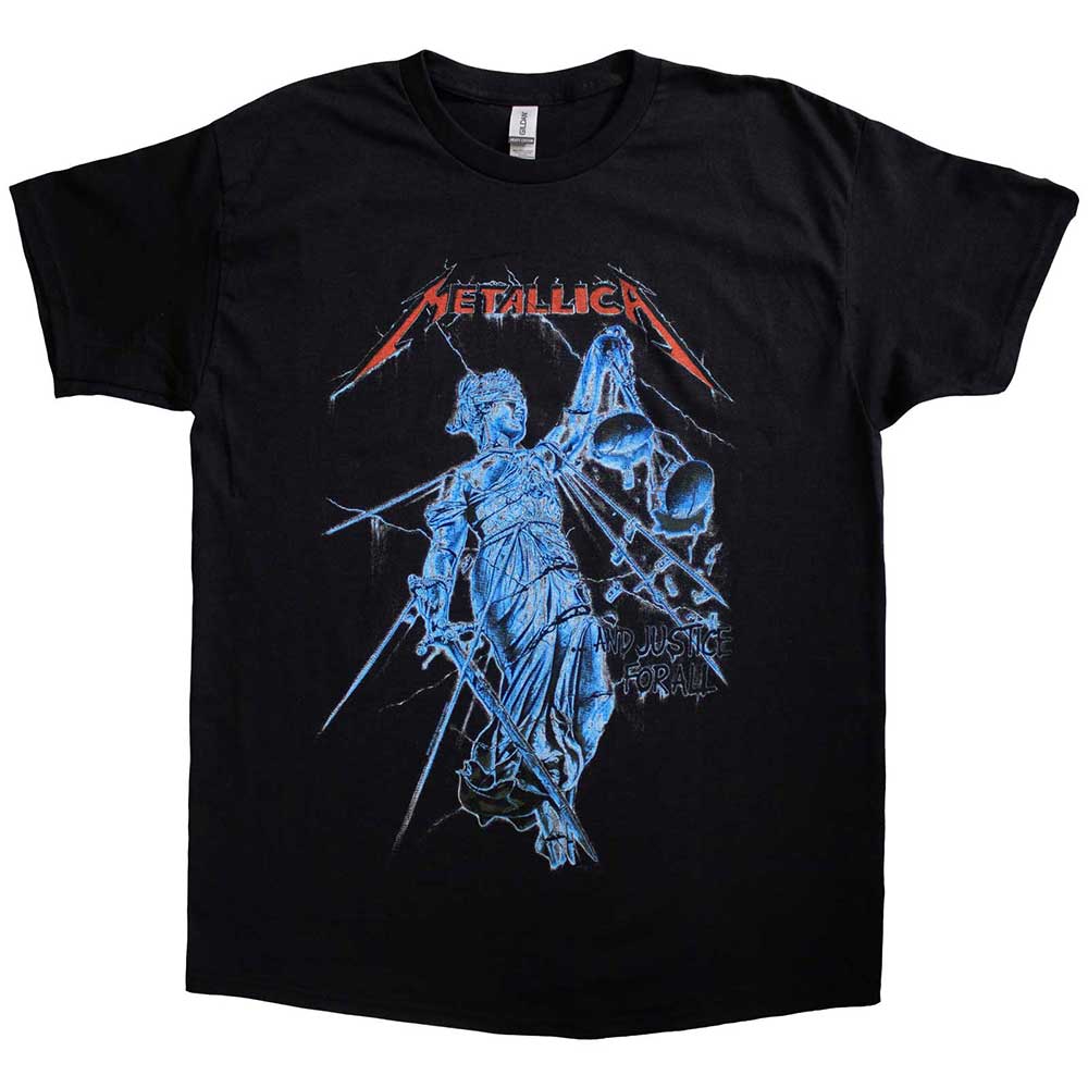 Metallica Blue Justice Mens T Shirt