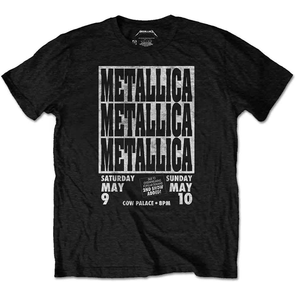 Metallica Cow Palace Mens T Shirt