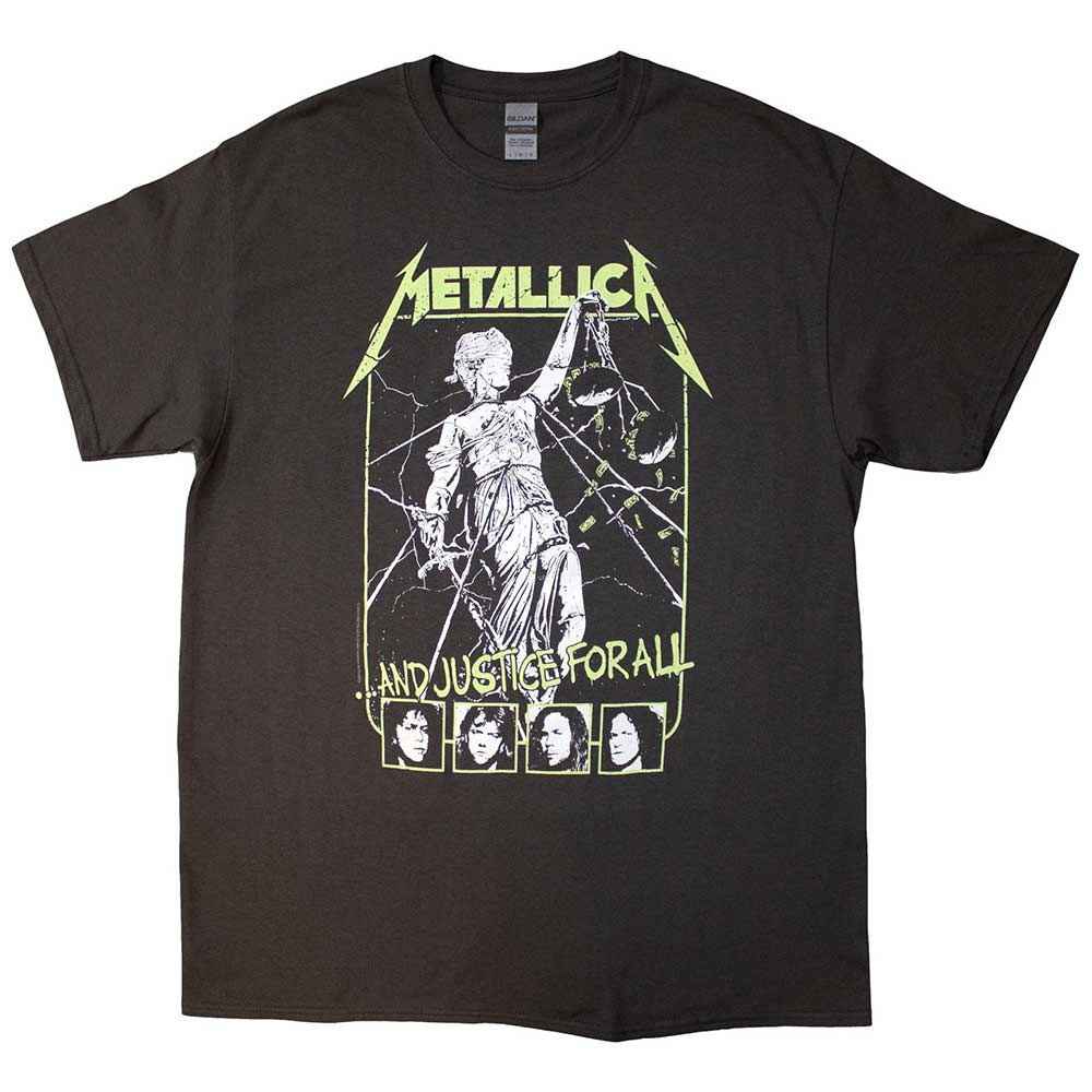 Metallica Justice Faces Mens T Shirt