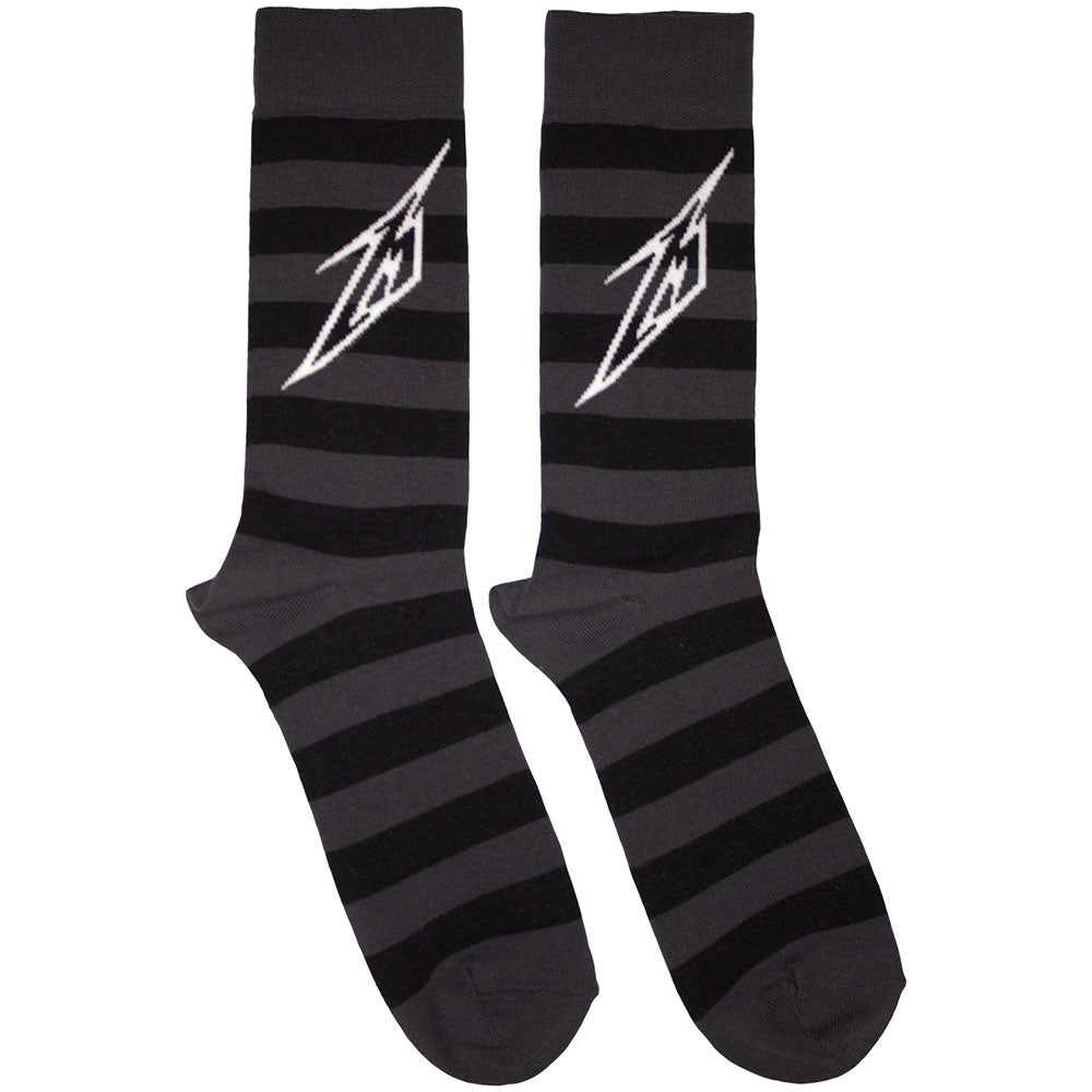 Metallica Lightning M Socks Black Grey