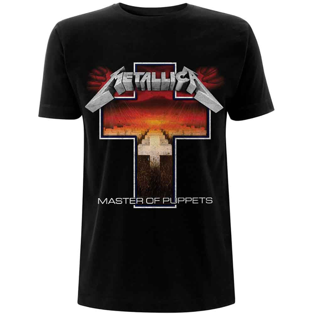 Metallica Master of Puppets Cross Mens T Shirt