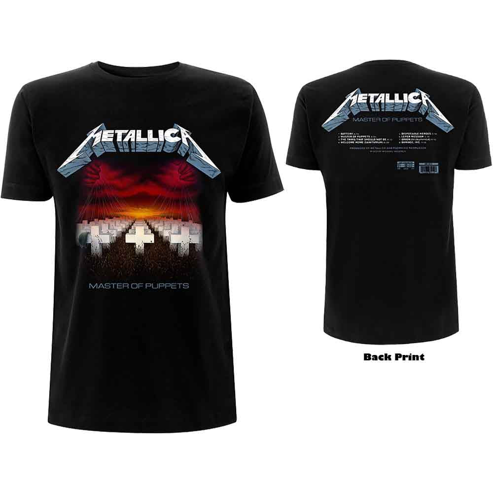 Metallica Master of Puppets Tracks Mens T Shirt