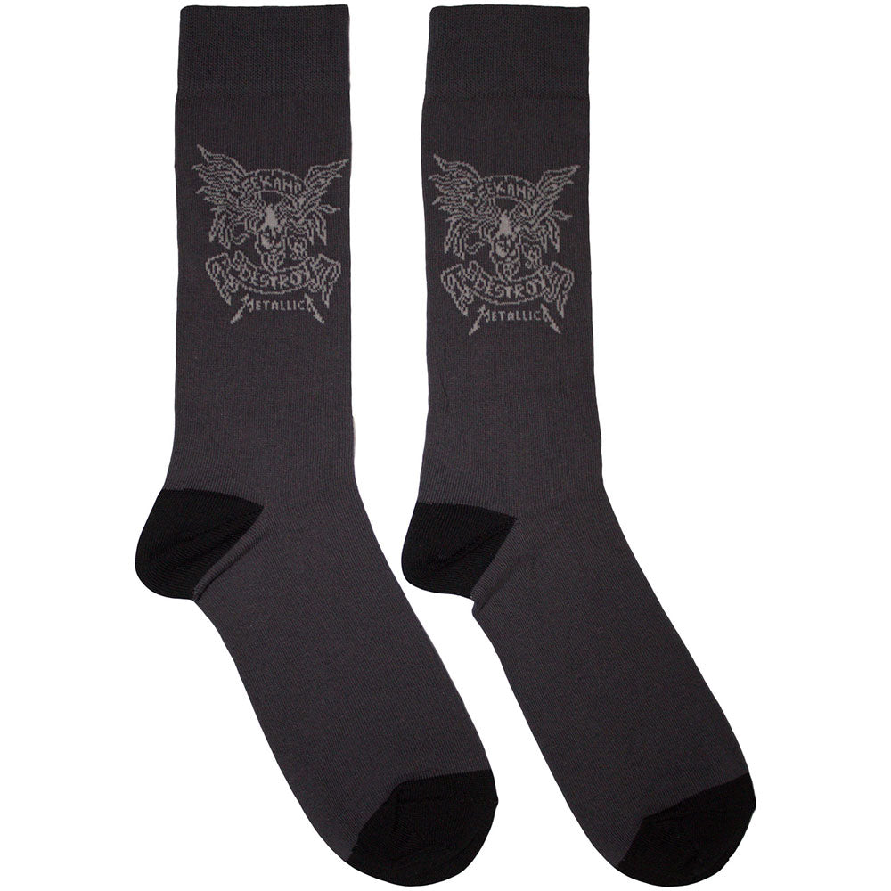 Metallica Seek & Destroy Socks Grey