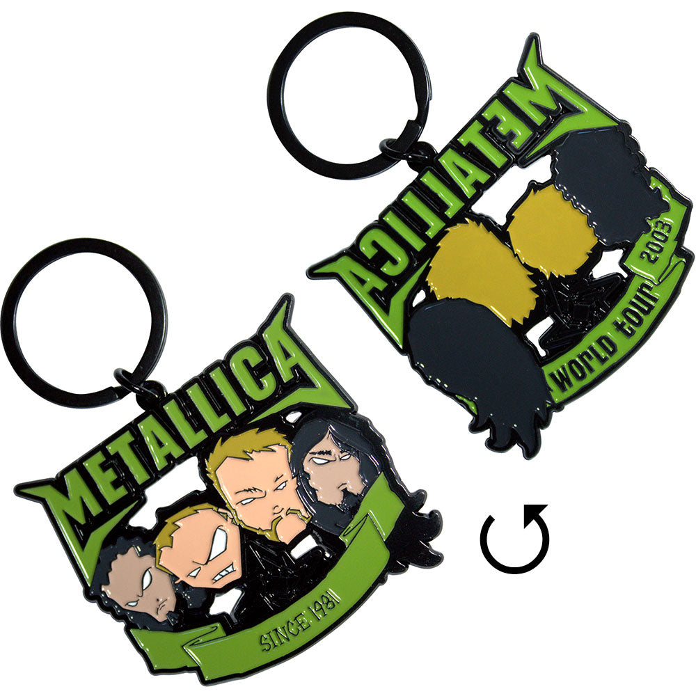 Metallica Since 1981 Heads Keychain